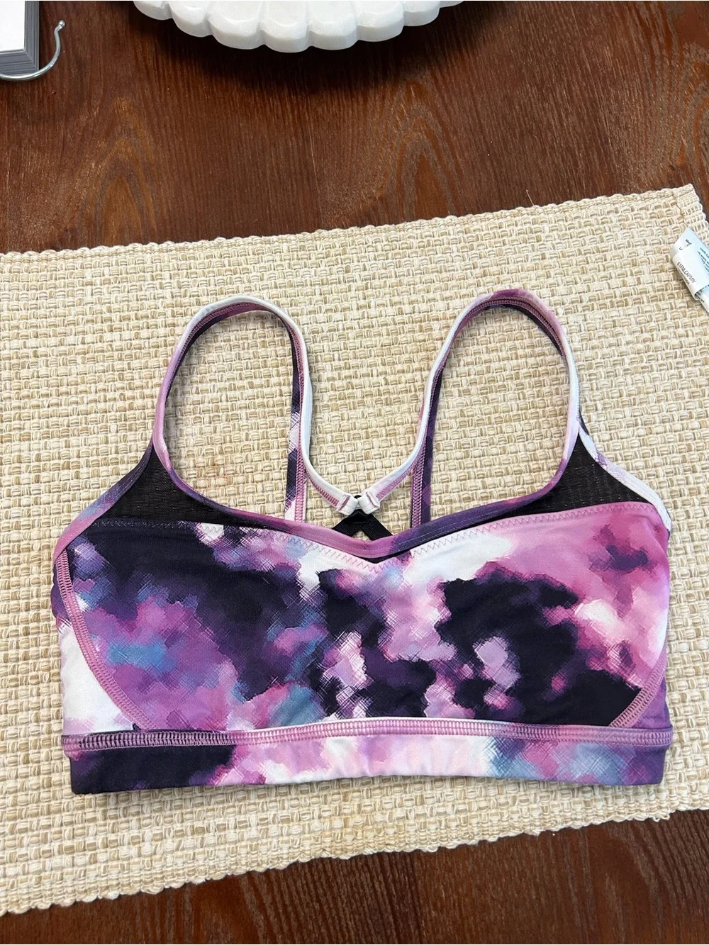 lululemon athletica Purple Tie-Dye Racerback Sports Bra